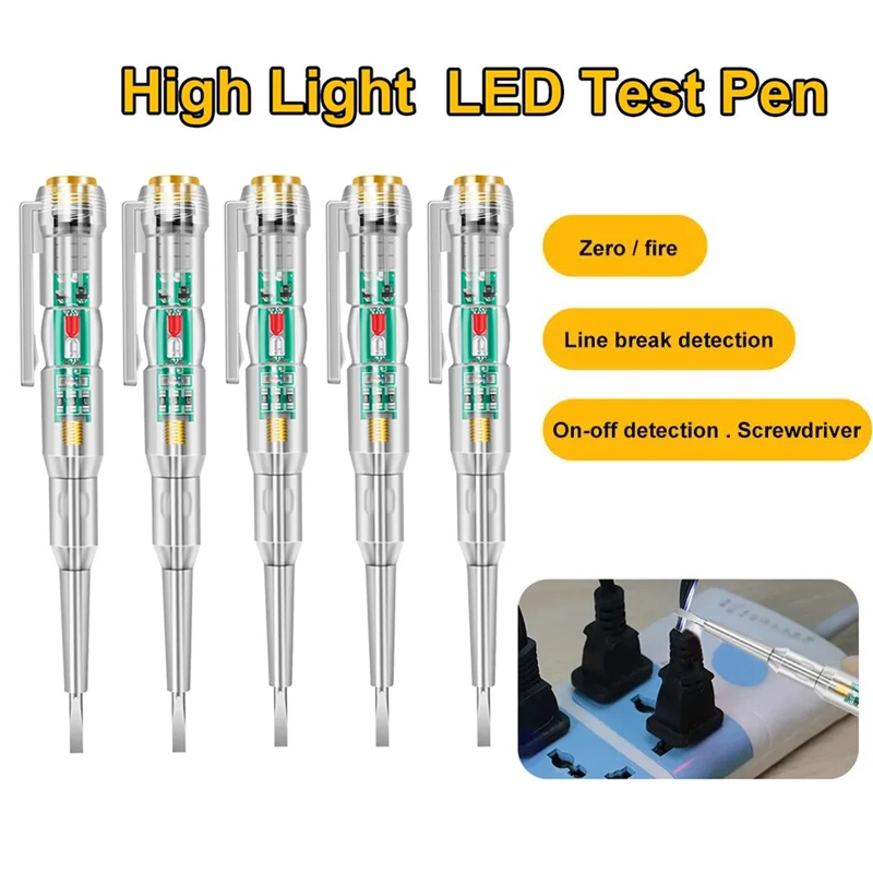 1-5pc AC24-250V Intelligent Vo - Circuit Test Pencil 评论和价格