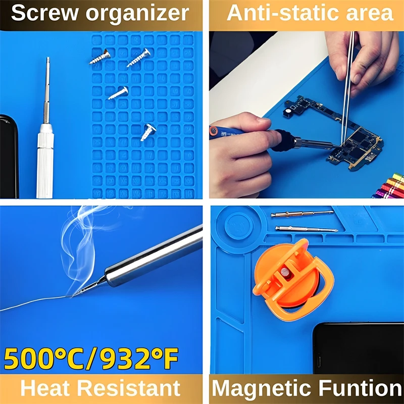 Silicone Soldering Mat ESD Ant - Electronic Repair Tutorial 评论和价格